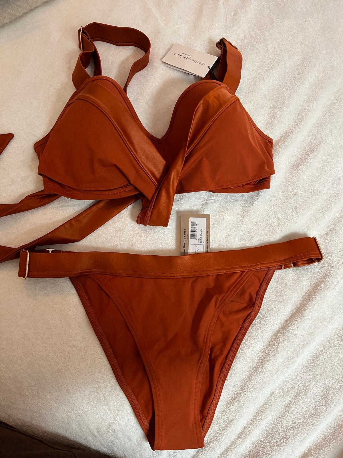 Marlies Dekkers bikini, nieuw, maat M broekje en top 75E, Ophalen of Verzenden, Nieuw, Oranje, Bikini