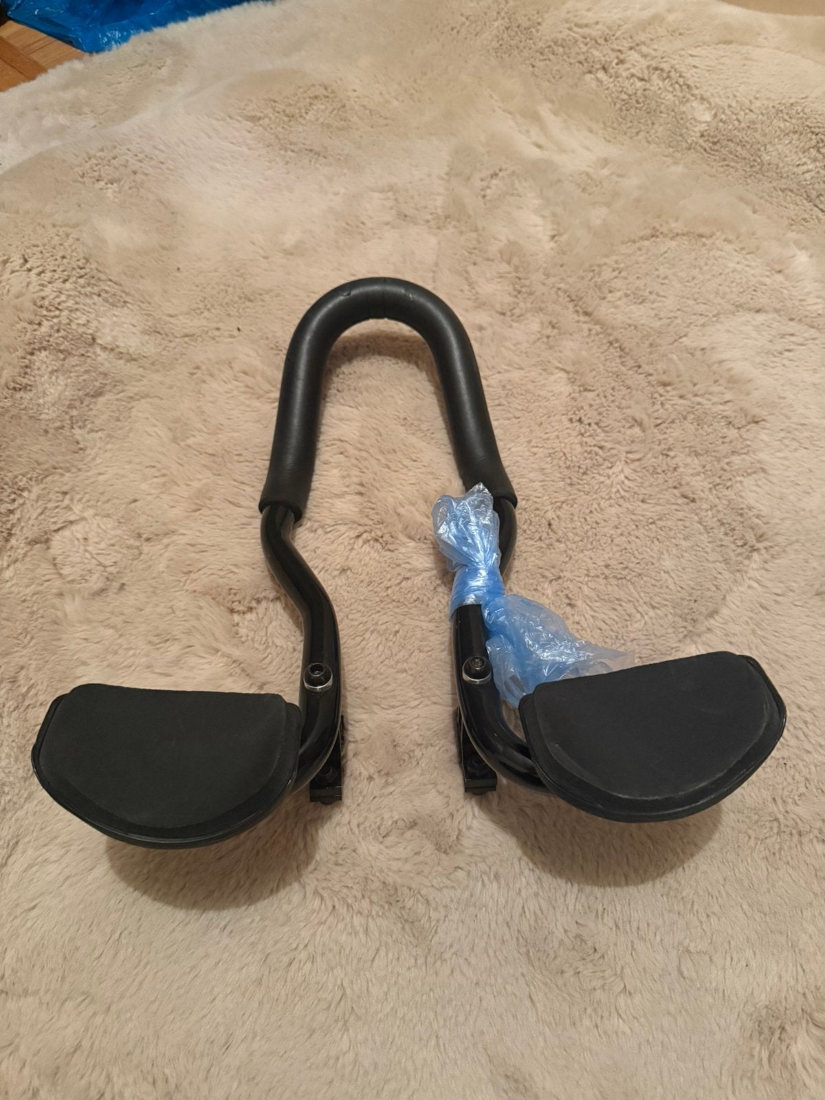 Fiets triathlonstuur / aerobar met armsteunen – zwart, Ophalen, Zo goed als nieuw
