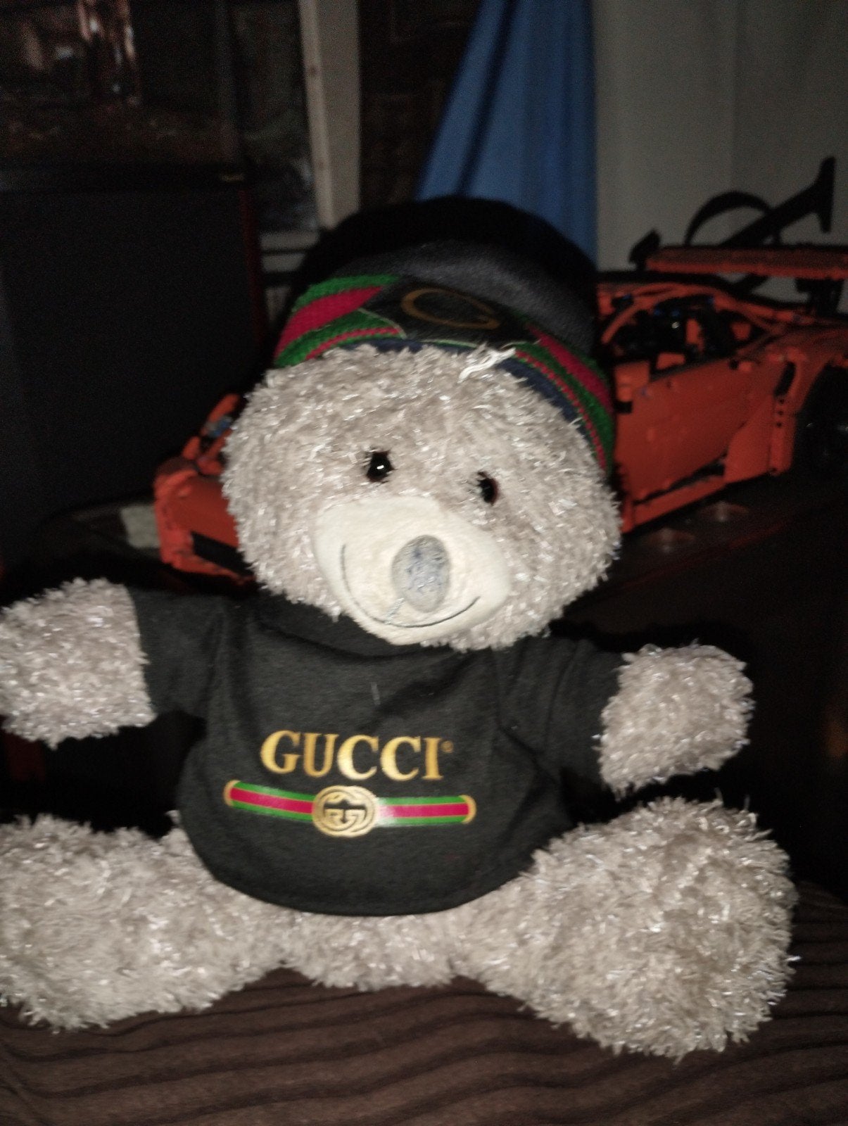 GUCCI teddybeer, Ophalen of Verzenden, Zo goed als nieuw, Stoffen beer, Overige merken