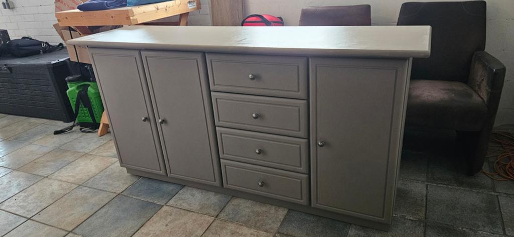 Dressoir massief eiken, Huis en Inrichting, Kasten | Dressoirs, Ophalen, 25 tot 50 cm, 200 cm of meer