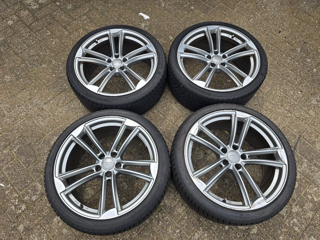 Audi S6/A6 Banden & Velgen 255 35 20 Wheelworld WH27 Daytona, Gebruikt, 255 mm, Band(en), Personenwagen