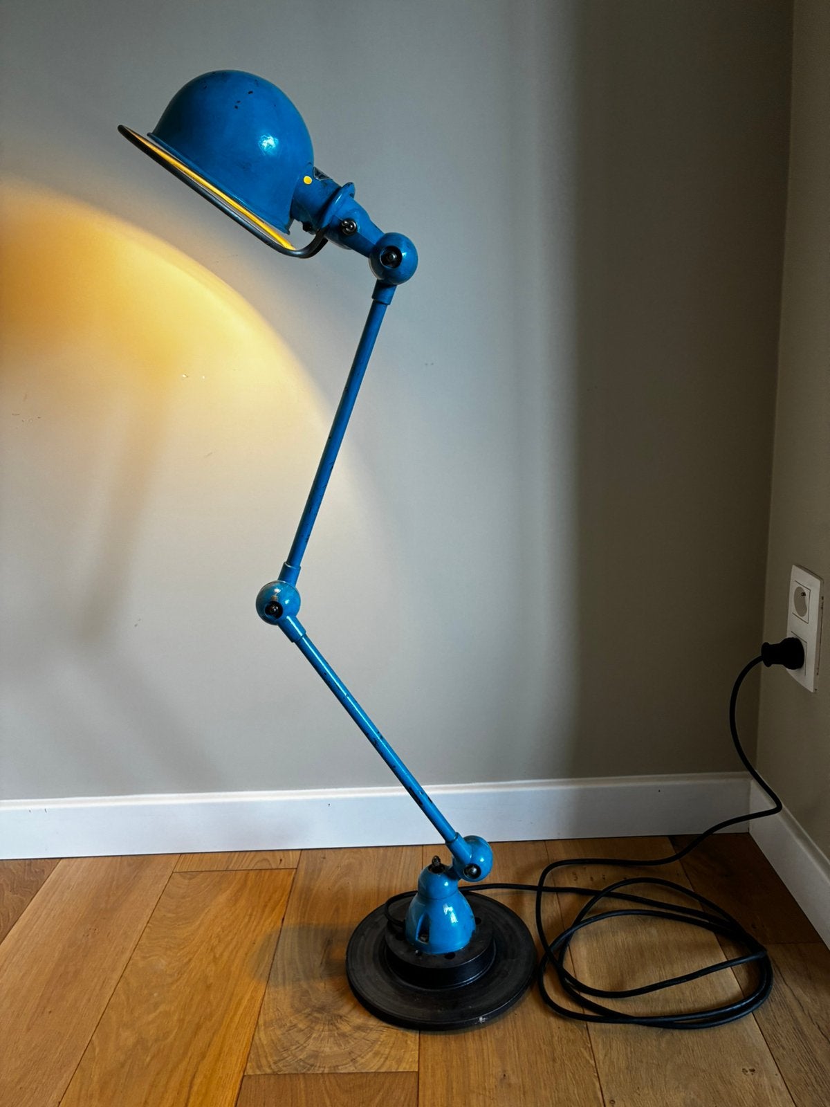 Jieldé - Jean-Louis Domecq - 2 armen vloerlamp, Gebruikt, 100 tot 150 cm, Ophalen of Verzenden, Metaal