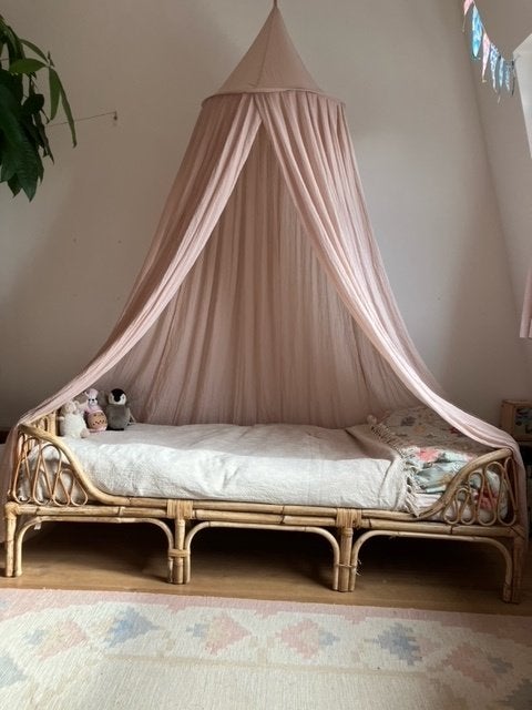 Kinderbed Noor Rotan Bamboe Karwei, Ophalen, Gebruikt, 90 cm, Eenpersoons