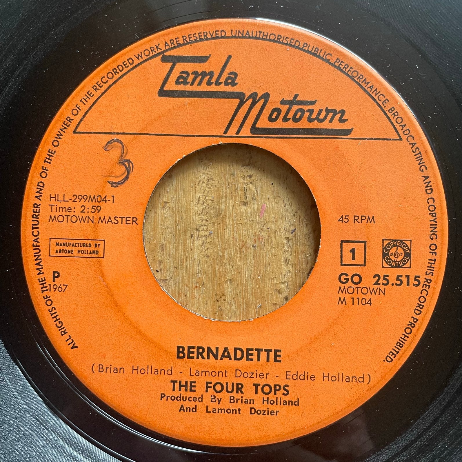 The Four Tops - Bernadette, Ophalen of Verzenden, Zo goed als nieuw, Pop