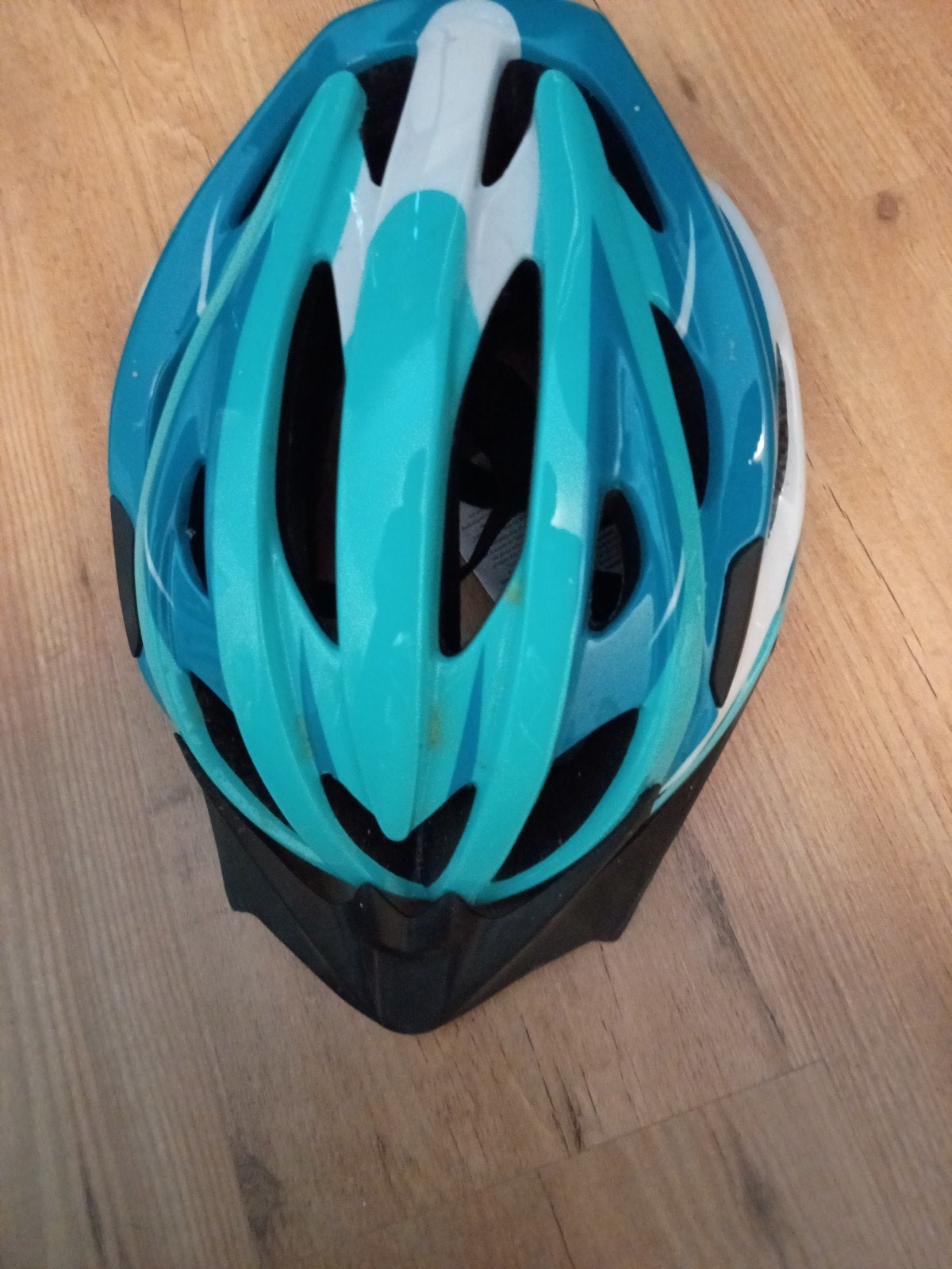 Fietshelm - Blauw/Wit - Zo goed als nieuw, Ophalen of Verzenden, Zo goed als nieuw, Heer of Dame, M