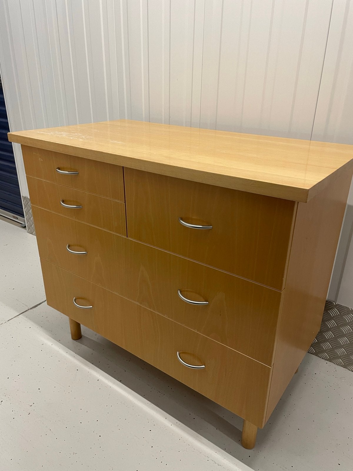 OPHALEN: Houten Commode Ladekast - Veel Opbergruimte, Ophalen, Gebruikt, 100 tot 150 cm, 5 laden of meer