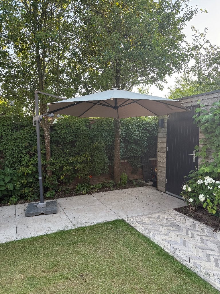 Garden Impressions zweefparasol, Tuin en Terras, Parasols, Ophalen, Gebruikt, Zweefparasol, Verstelbaar
