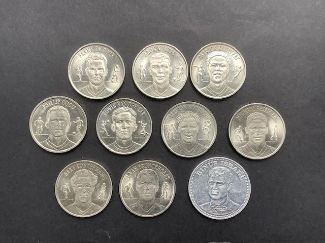 Penningen Nederlandse voetballers , 10 stuks., Postzegels en Munten, Penningen en Medailles, Ophalen of Verzenden, Overige materialen