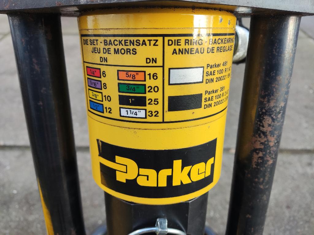 PARKER Karrykrimp slangenpers (type 82C-061L, 10.000 PSI), Gebruikt, Ophalen of Verzenden, Parker, Parker