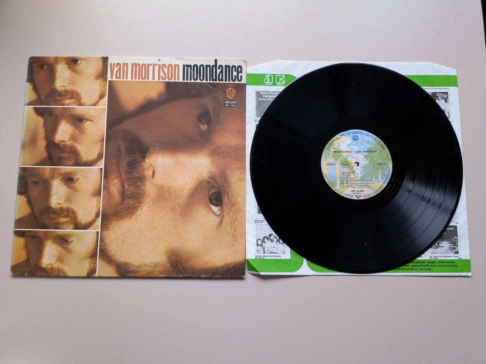Van Morrison - Moondance LP (1970), LP, Rock, Gebruikt, Verzenden