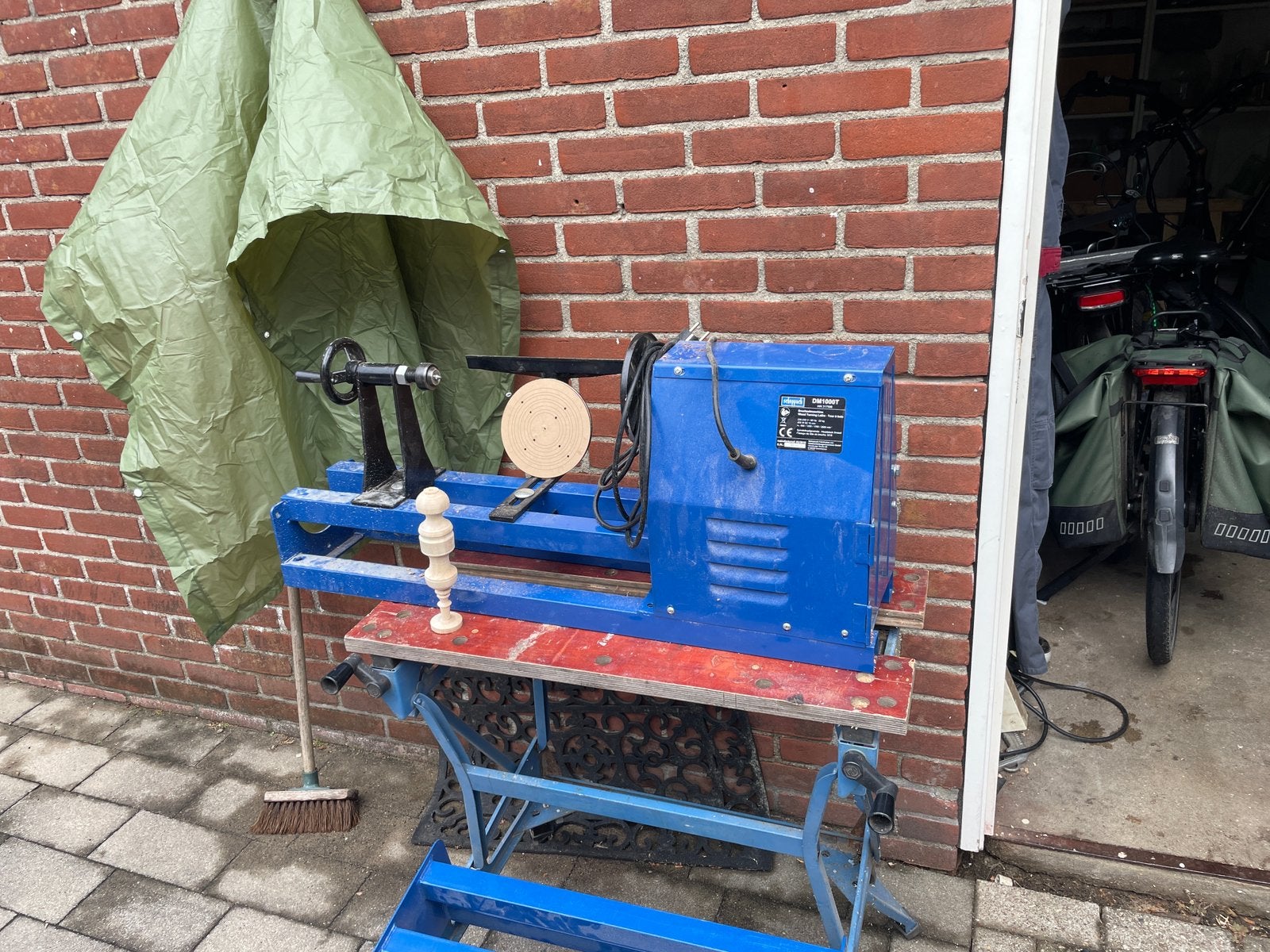Houtdraaibank, Ophalen, Gebruikt