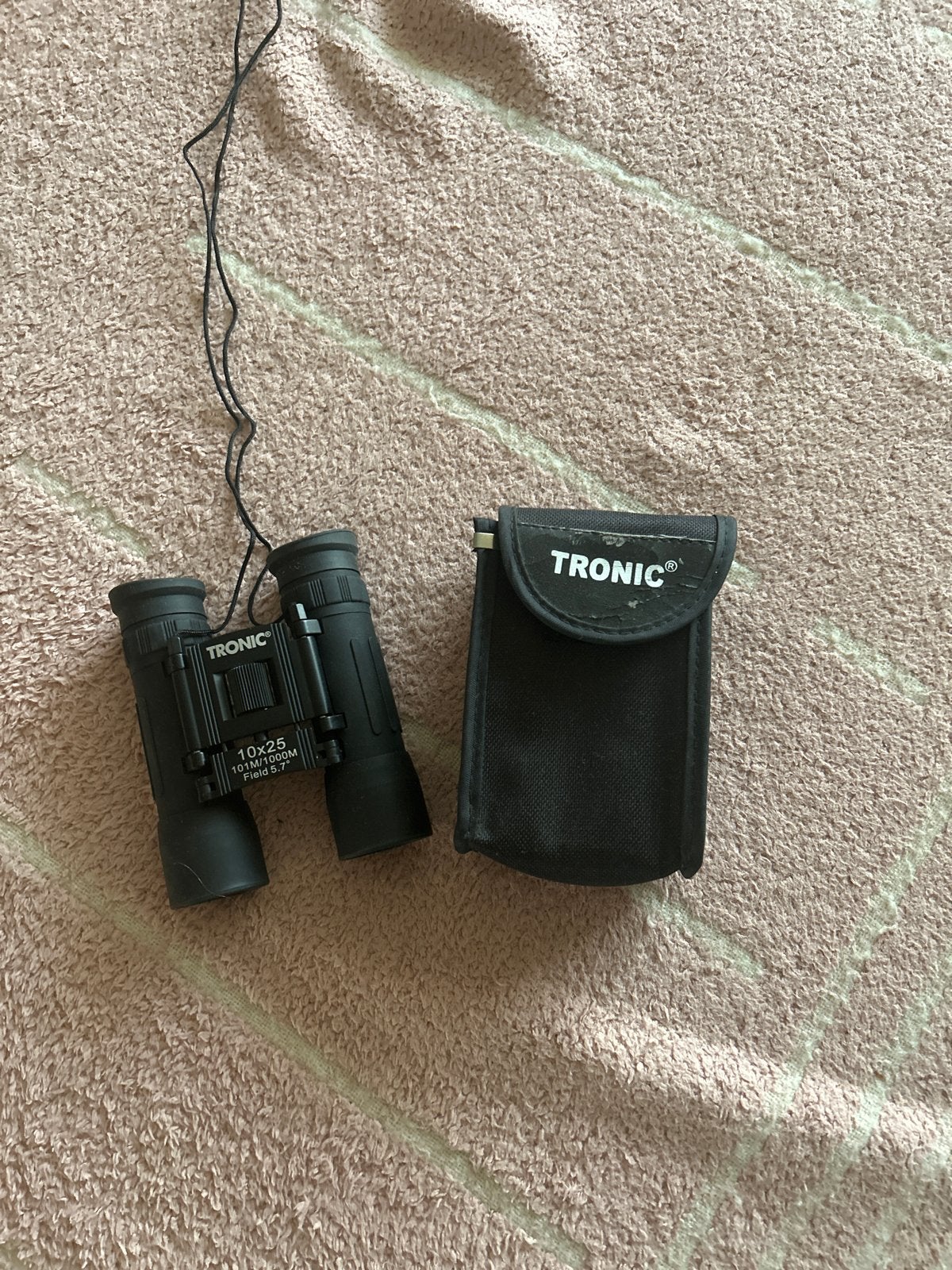 Tronic Verrekijker 10x25 met hoes, Dakkant (recht), Ophalen of Verzenden, Zo goed als nieuw, 8 tot 12x