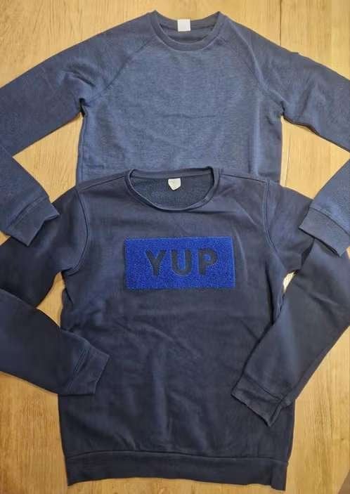 2 blauwe Hema Truien - Sweatshirts jongen, 158-164 (1 NIEUW), Kinderen en Baby's, Kinderkleding | Maat 158, Trui of Vest, Nieuw