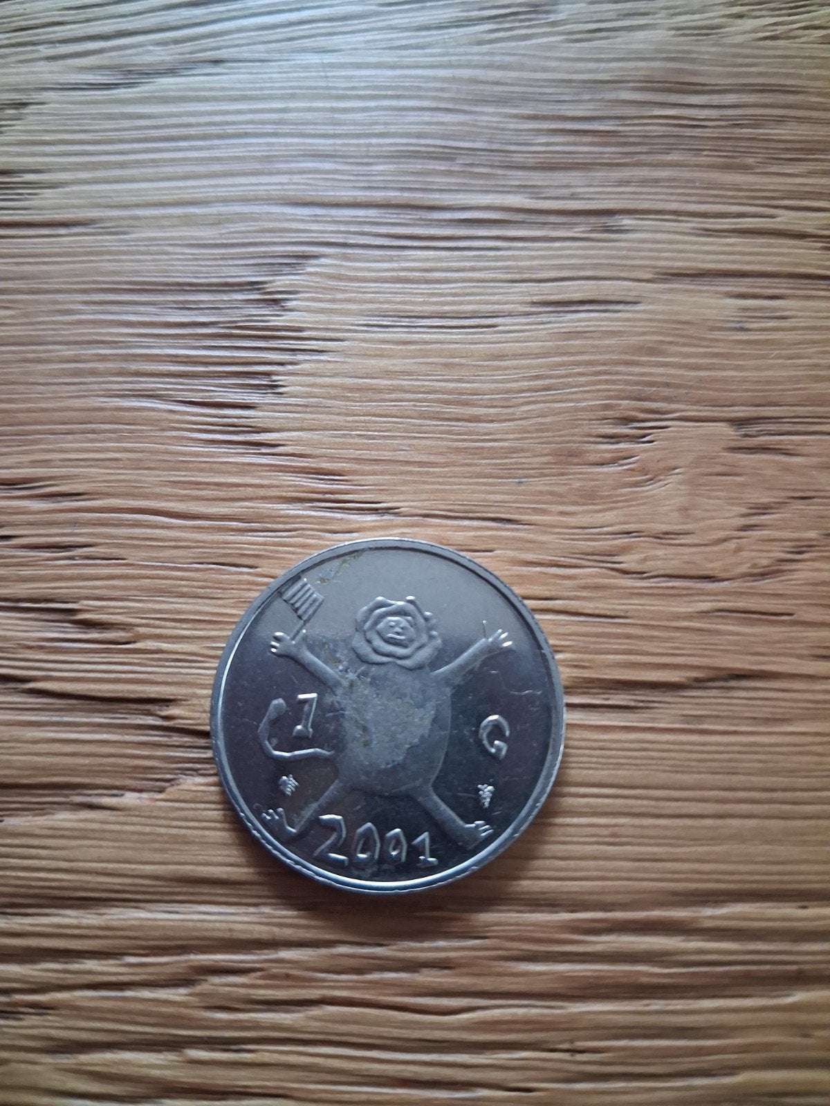 Nederland 1 gulden 2001 Kikker en Rosita, Ophalen of Verzenden, Koningin Beatrix, 1 gulden, Losse munt