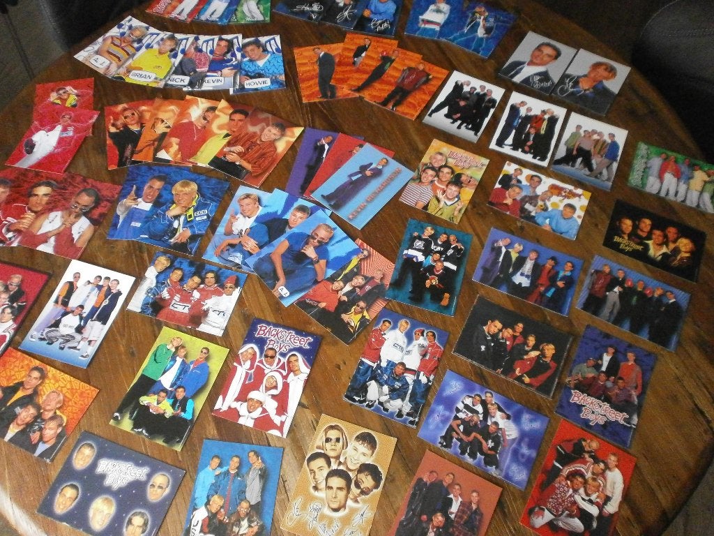 leuke set foto/kaarten jaren 90 Backstreet boys  63 stuks., Verzenden, 1980 tot heden, Foto, Zo goed als nieuw