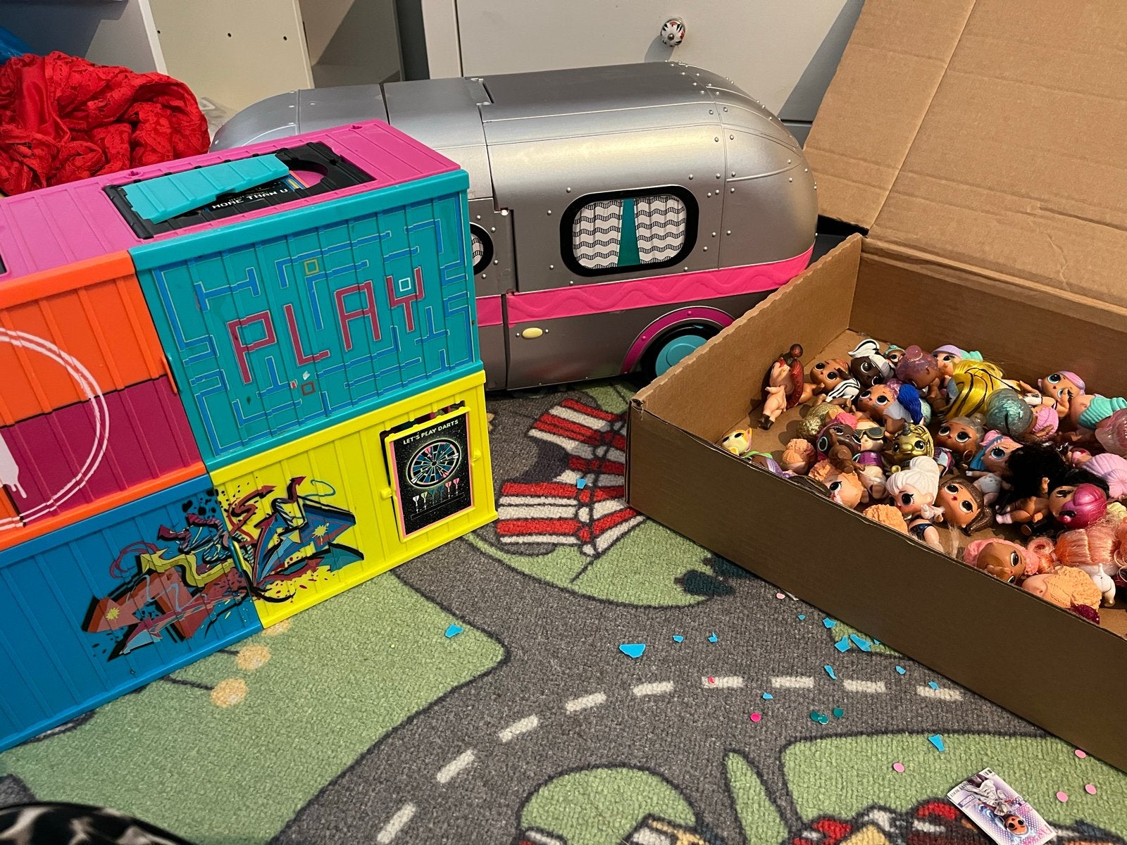LOL Surprise Speelhuis, Camper en Grote Collectie Poppen, Ophalen, Gebruikt, Overige typen