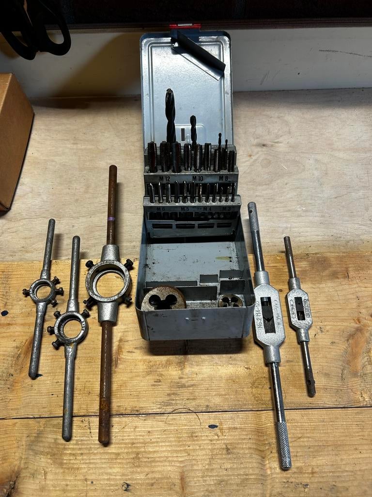Zeer complete handtap set - industriele kwaliteit, Ophalen of Verzenden, Zo goed als nieuw