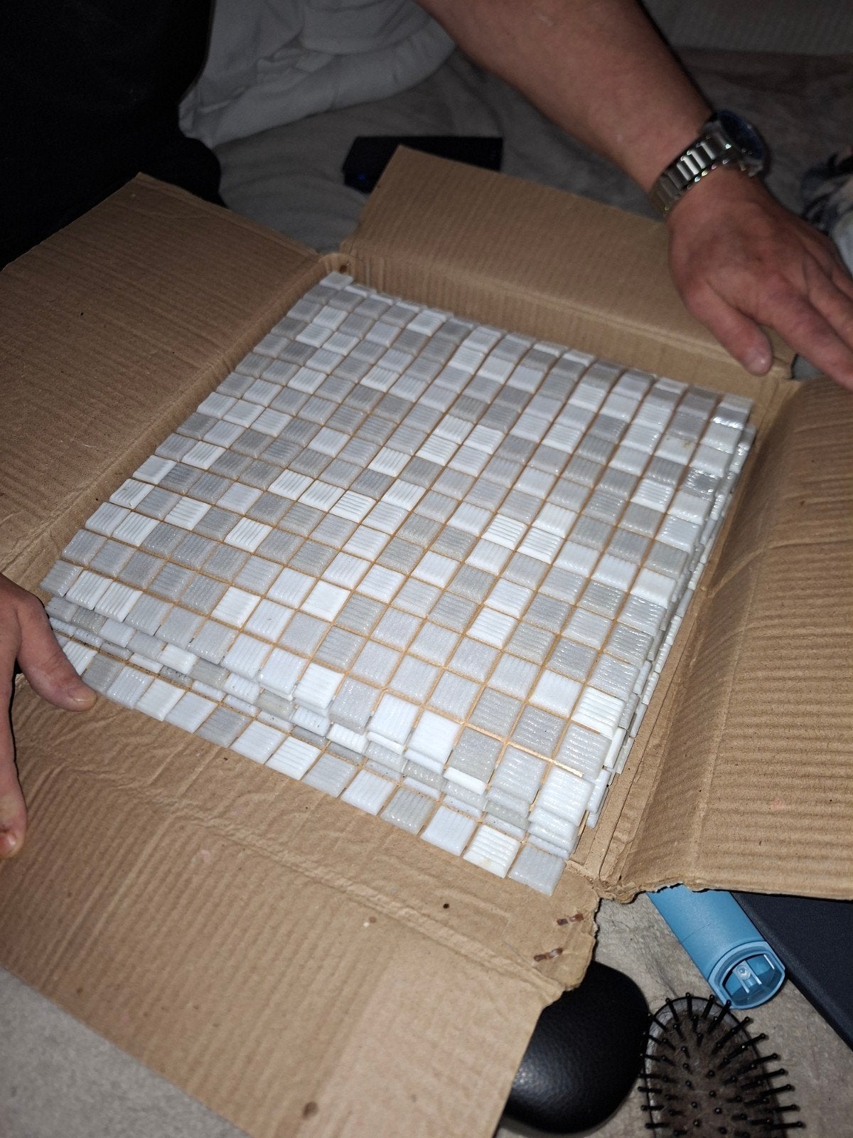 Tegels mozaïek, Doe-het-zelf en Verbouw, Tegels, Ophalen, Minder dan 5 m², 20 tot 40 cm, Wandtegels