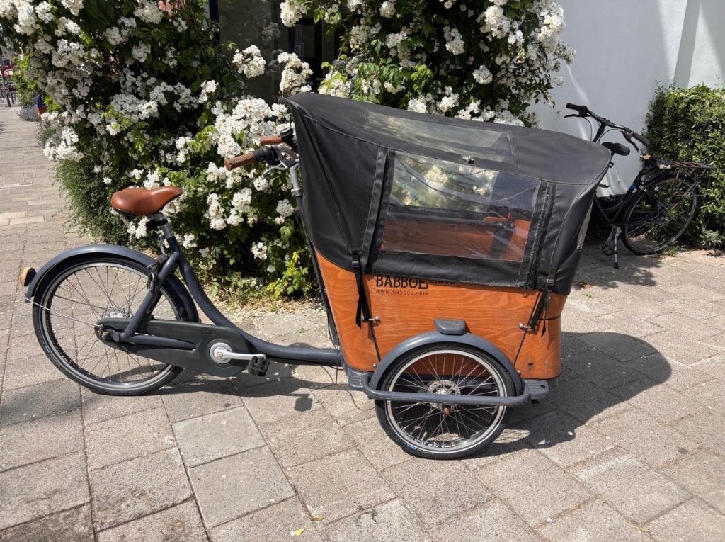 Babboe Curve Cargo Bike (Non-Electric) – Includes Rain Cover, Fietsen en Brommers, Fietsen | Bakfietsen, Ophalen, Gebruikt, 3 kinderen