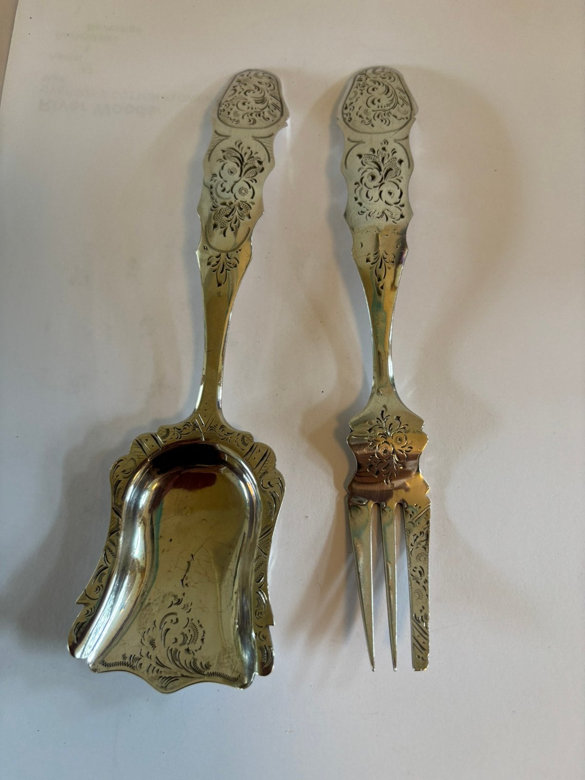 Antiek Biedermeier Couvert., Antiek en Kunst, Verzenden
