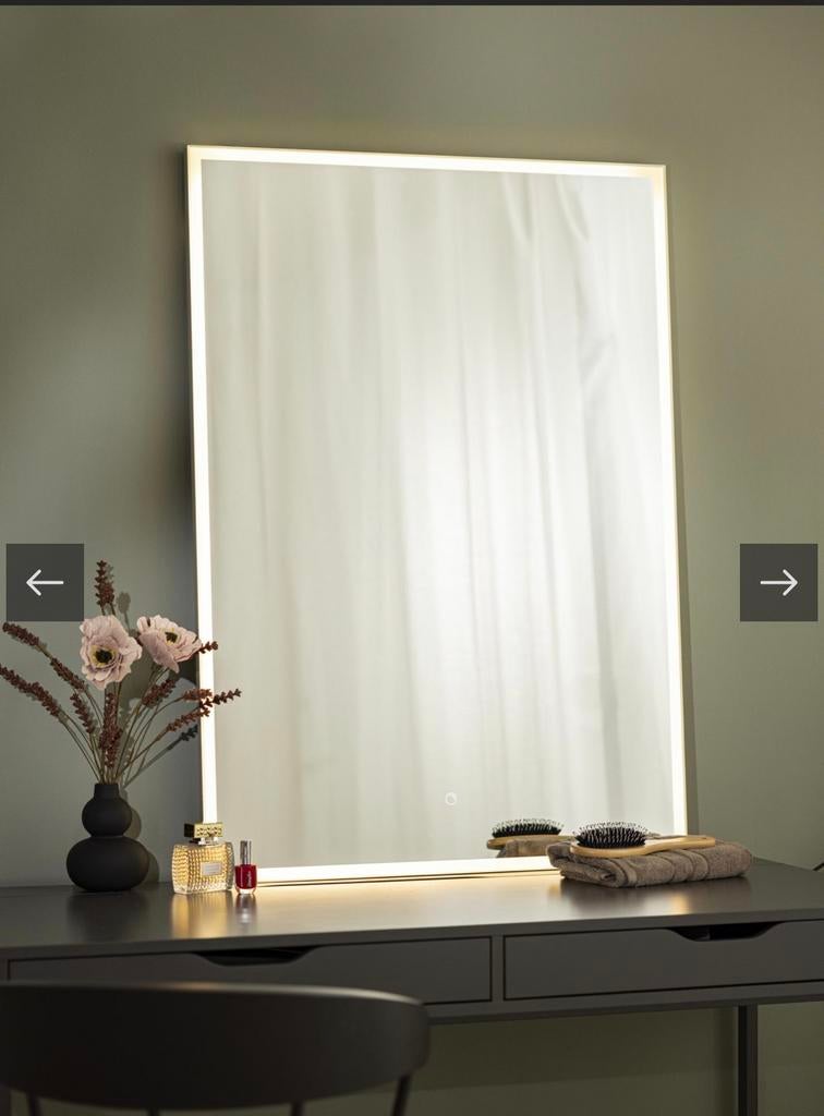 KAILA Spiegel Corners III LED 76x107 cm - Dimmable, Ophalen of Verzenden, Nieuw