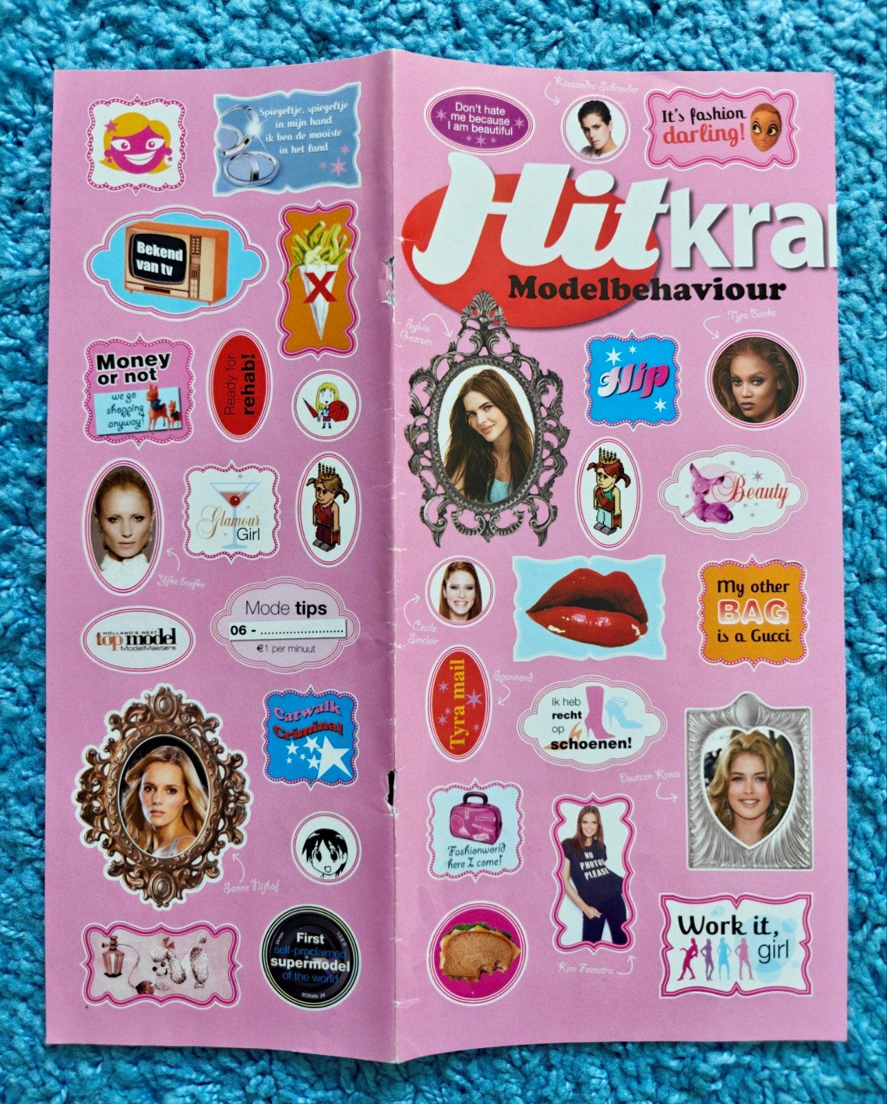 Hitkrant stickers nr.5, Ophalen of Verzenden, Nieuw, Film, Tv of Omroep