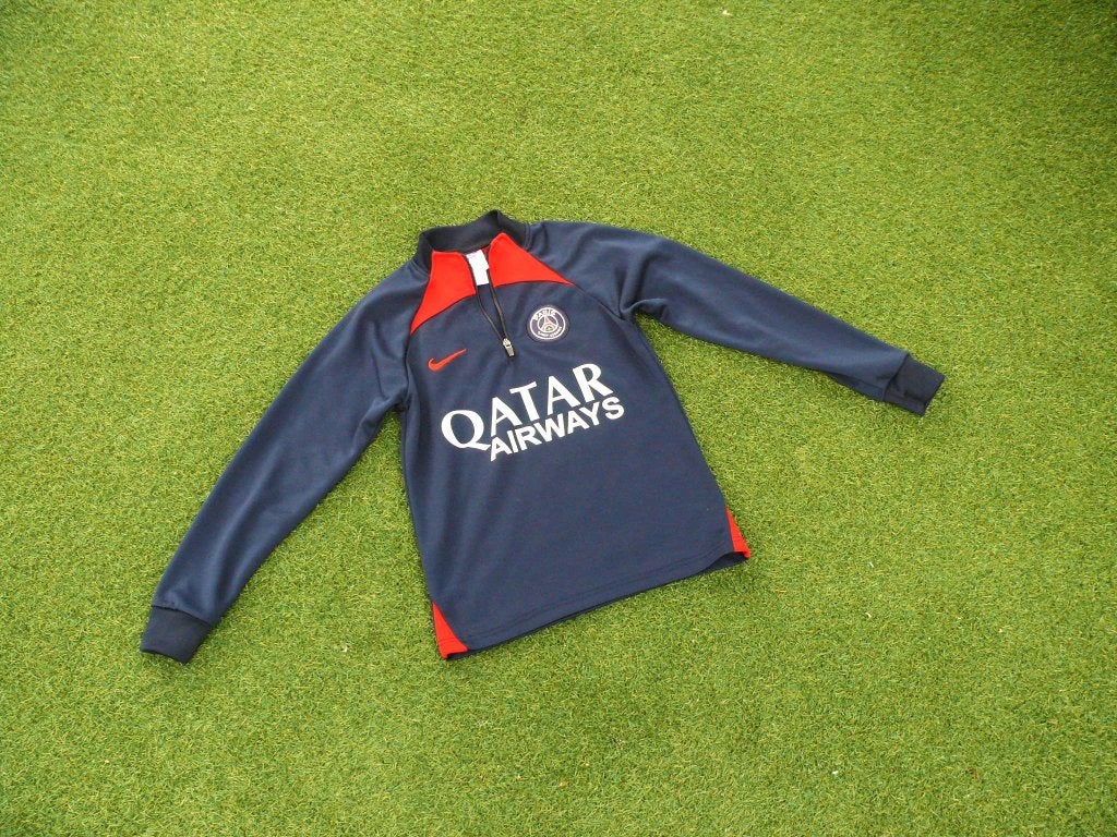 Nike voetbalshirt / trui Paris Saint Germain maat 14 / 164, Jongen of Meisje, Trui of Vest, Ophalen of Verzenden, Zo goed als nieuw