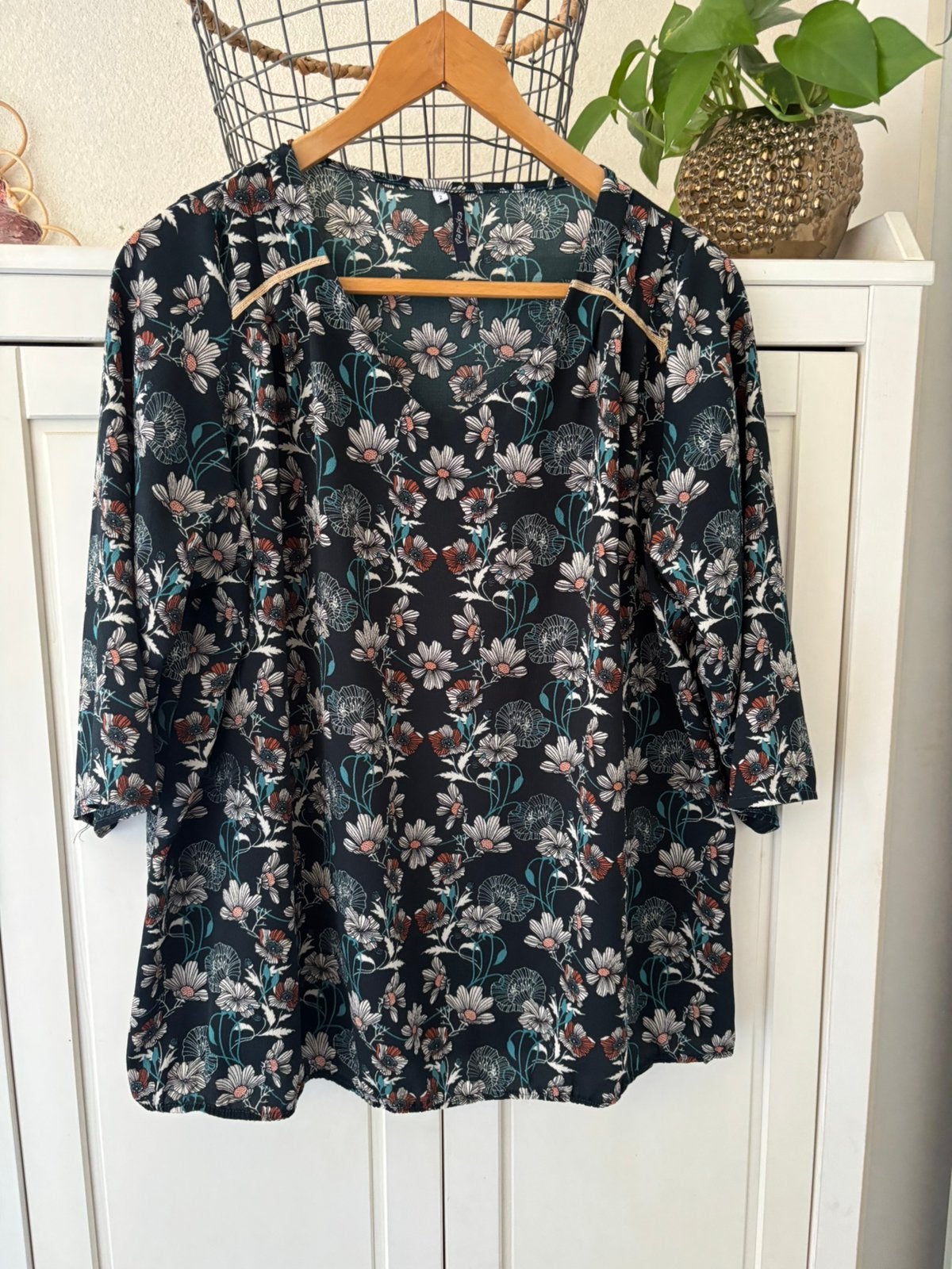 Paprika blouse maat 46, Kleding | Dames, Ophalen of Verzenden, Zo goed als nieuw, Maat 46/48 (XL) of groter, Groen