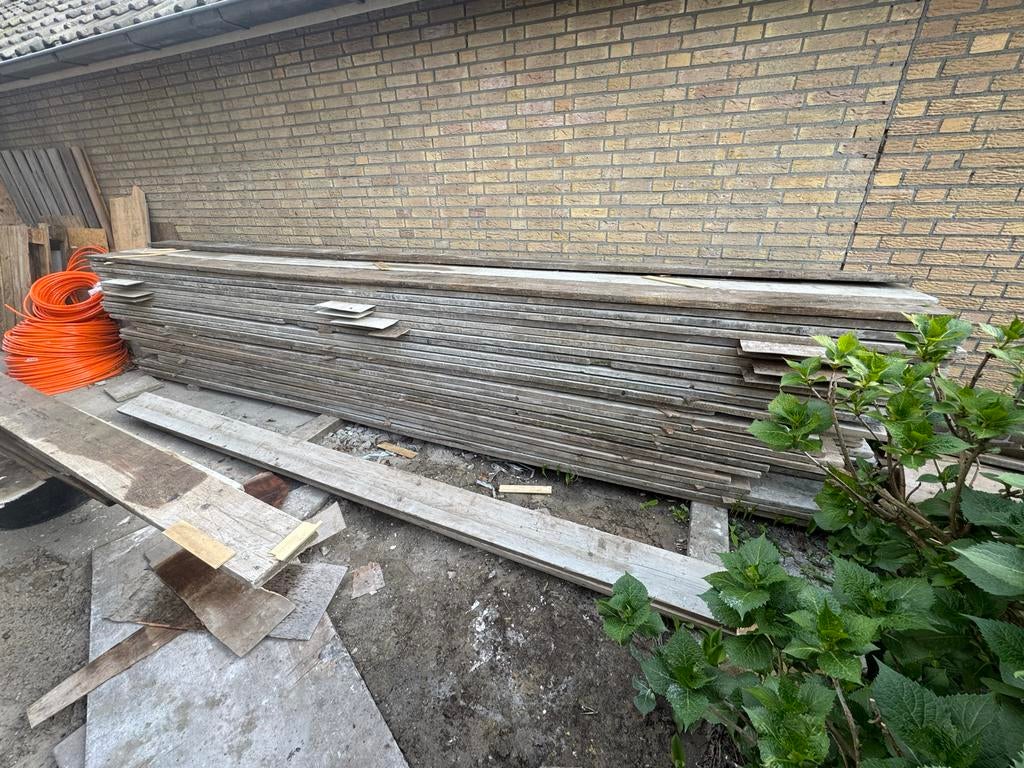 Steigerplanken - complete stijger - Diverse Lengtes gebruikt, Doe-het-zelf en Verbouw, Ophalen, Gebruikt, Overige typen, Minder dan 2 meter