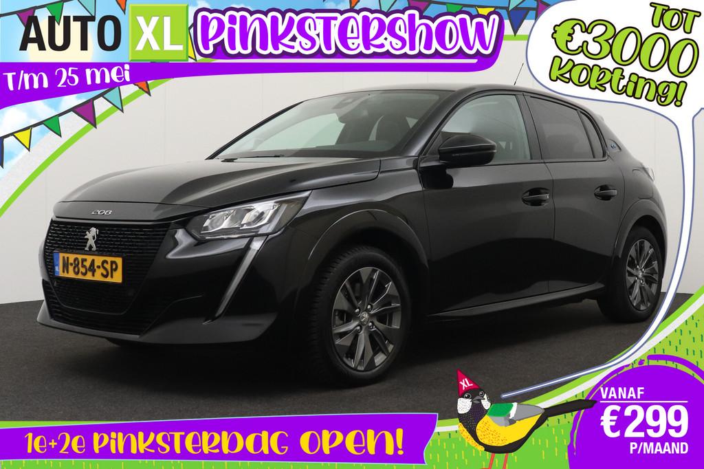 Peugeot e-208 EV Allure 50 kWh Carplay Climate Half-Leder 16, 136 pk, Gebruikt, Zwart, Parkeersensor