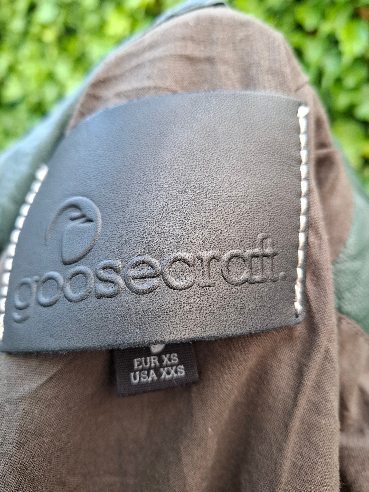 Goosecraft Leren Bikerjack - Donkergroen (Maat XS), Goosecraft, Ophalen of Verzenden, Zo goed als nieuw, Maat 34 (XS) of kleiner