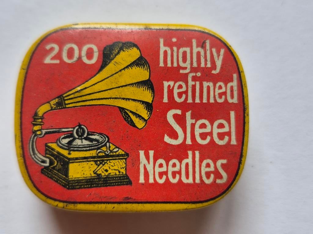 Grammofoon naalden blikje Highly Refined steel needles vol, Verzamelen, Blikken, Ophalen of Verzenden, Overige