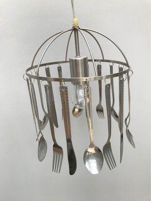 Unieke Bestek Kroonluchter - Handgemaakt Design, Ophalen of Verzenden, Zo goed als nieuw, Metaal, 50 tot 75 cm