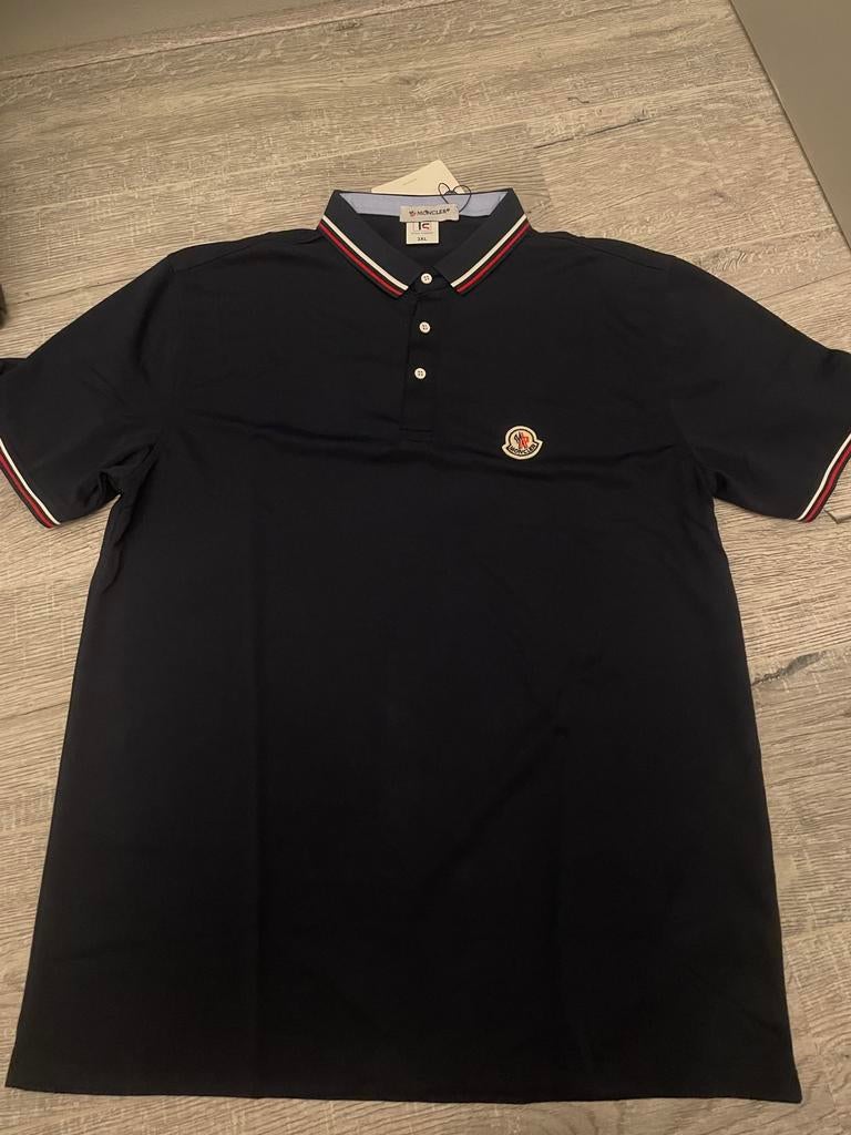 Moncler 3XL polo, Kleding | Heren, Polo's, Ophalen of Verzenden, Nieuw, Maat 56/58 (XL), Blauw