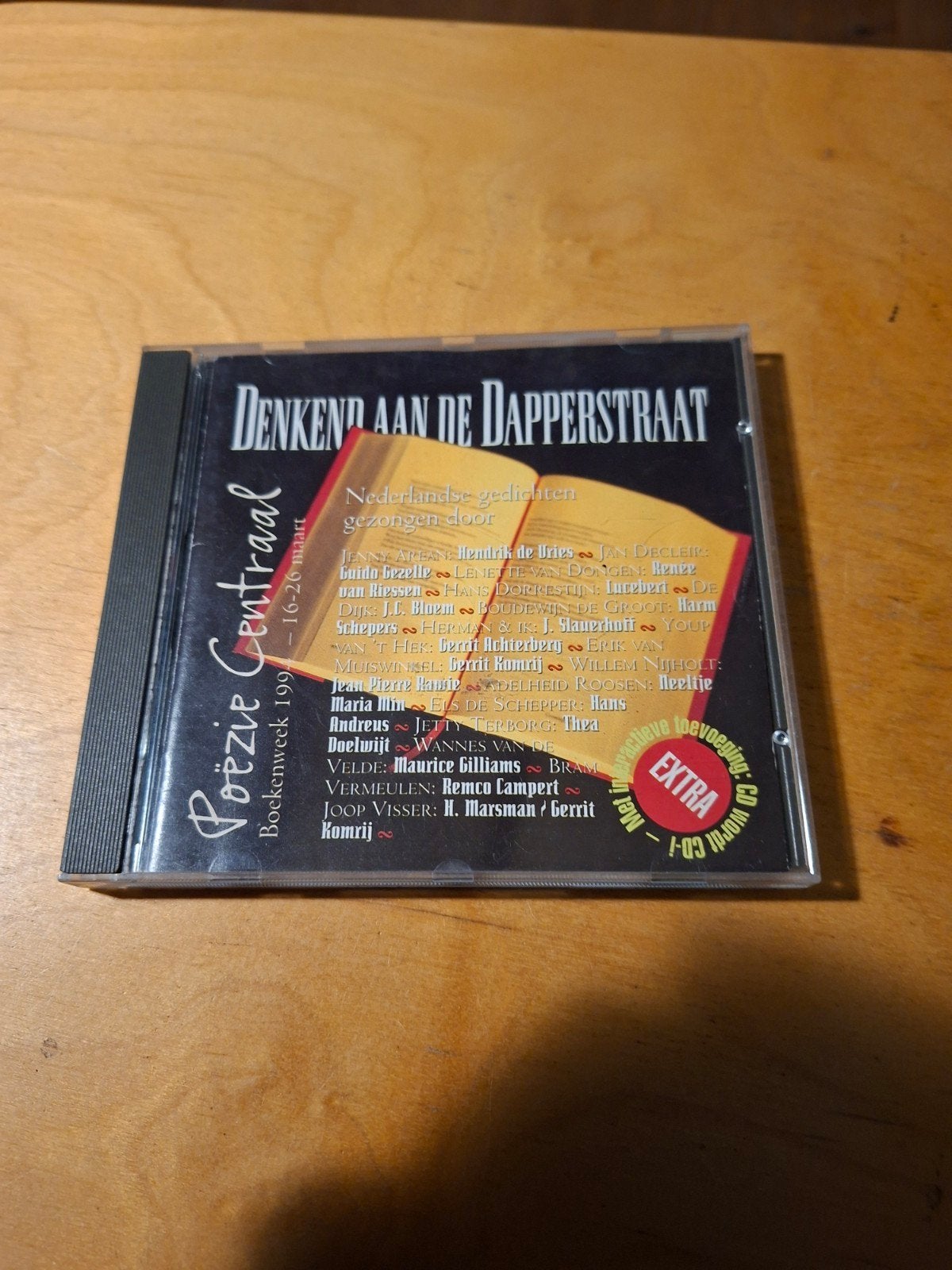 CD: Denkend aan de Dapperstraat - Poëzie Centraal, Gebruikt, Overige genres, Ophalen of Verzenden, Inclusief boekje