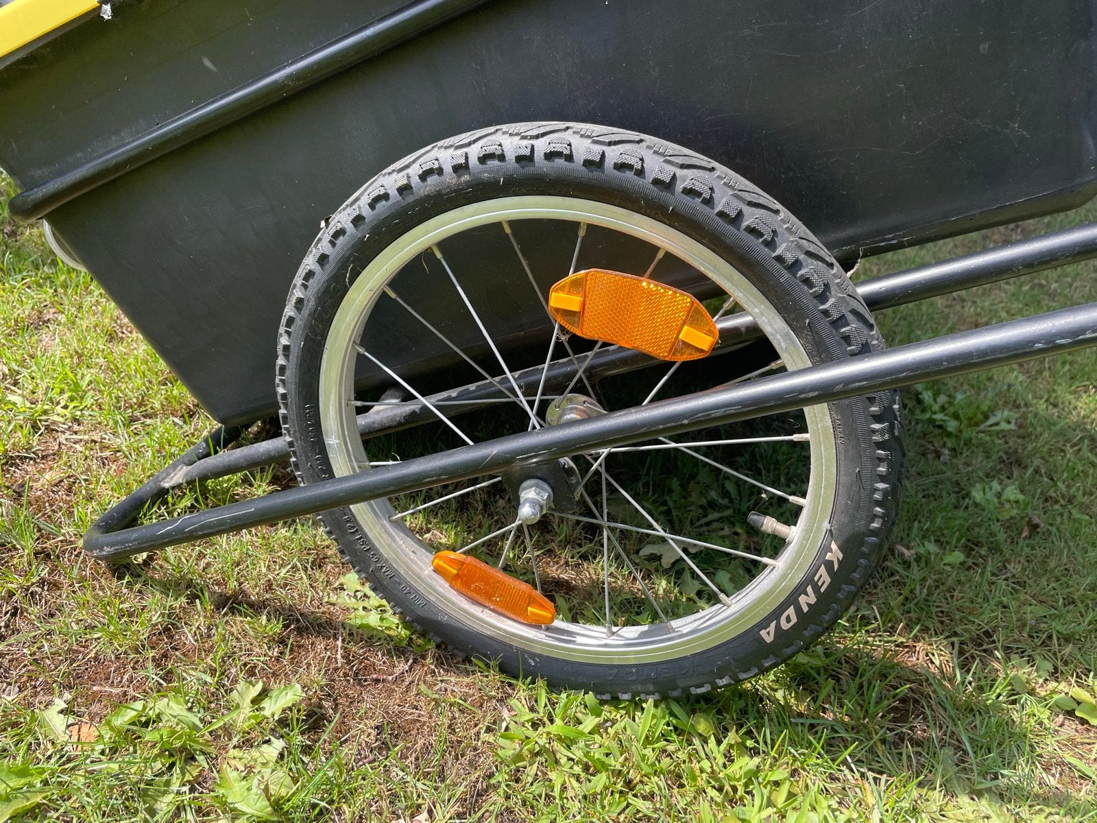 Krantenkar / Viskar - Handige fietsaanhanger met deksel, Ophalen, Gebruikt, Overige typen, 40 tot 60 kg