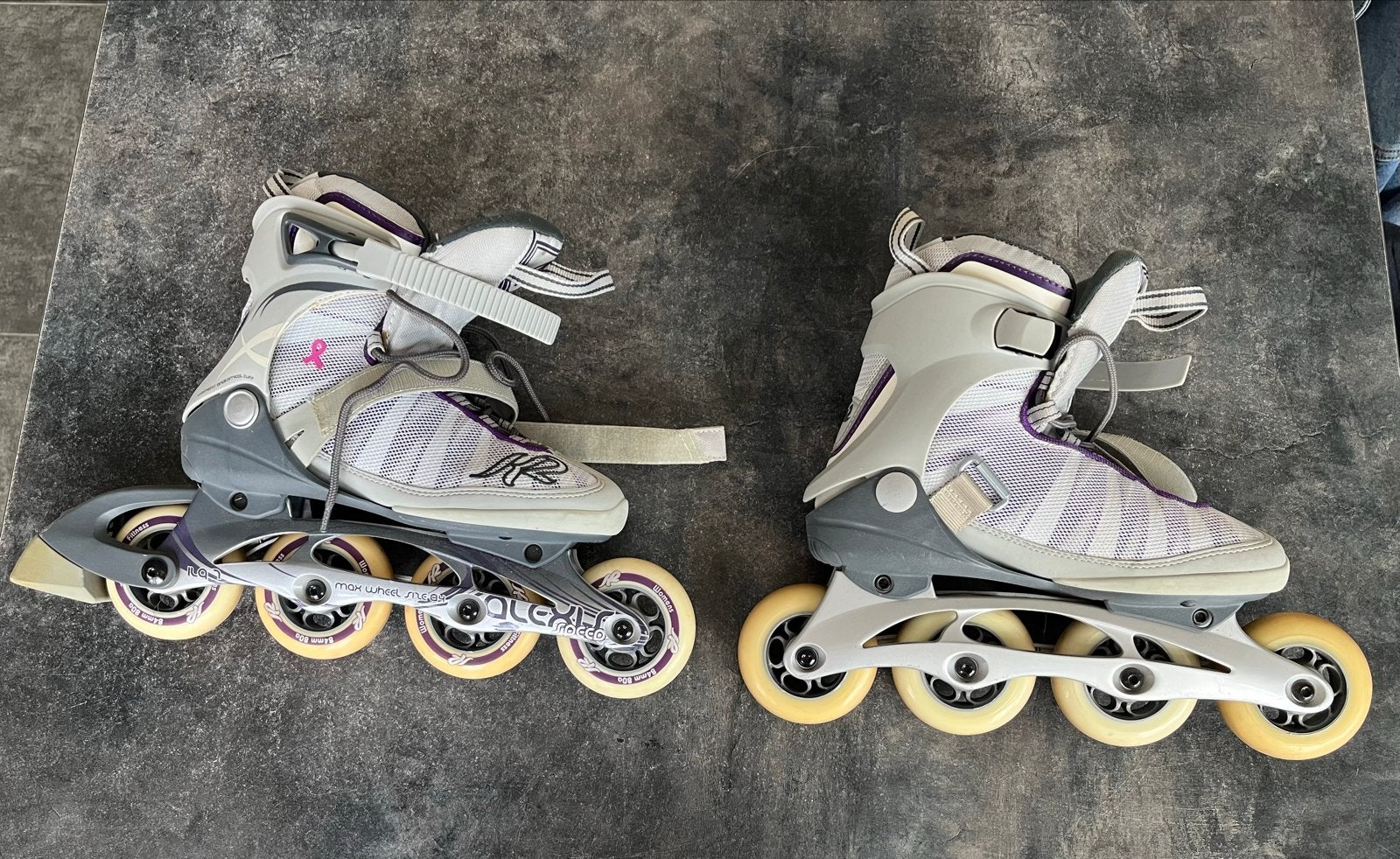 Skates - Maat 37, Sport en Fitness, Skeelers, Gebruikt, Inline skates 4 wielen, K2, Dames, Verstelbaar, Ophalen of Verzenden