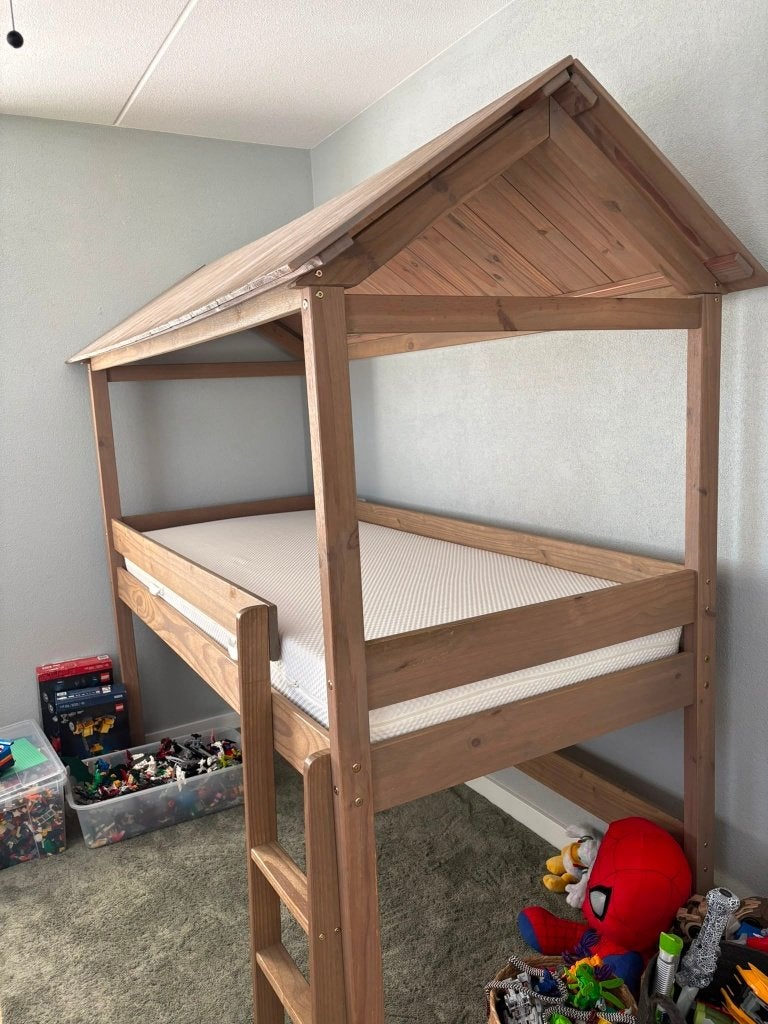 Bed met huisje te koop – 90 x 200 cm, Huis en Inrichting, Slaapkamer | Bedden, Ophalen, Gebruikt, 90 cm, 200 cm
