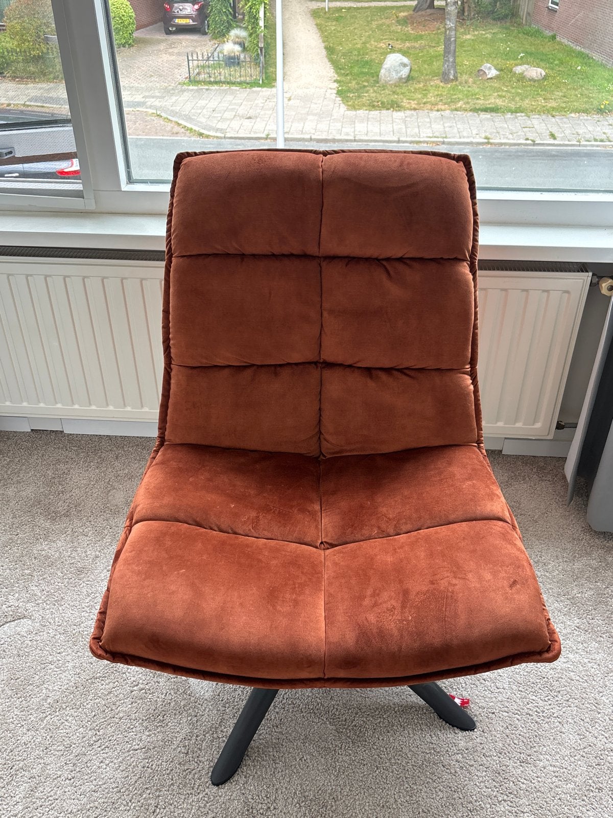 Comfortabele oranje stoel - Zo goed als nieuw, Ophalen, Overige kleuren, Zo goed als nieuw, Eén