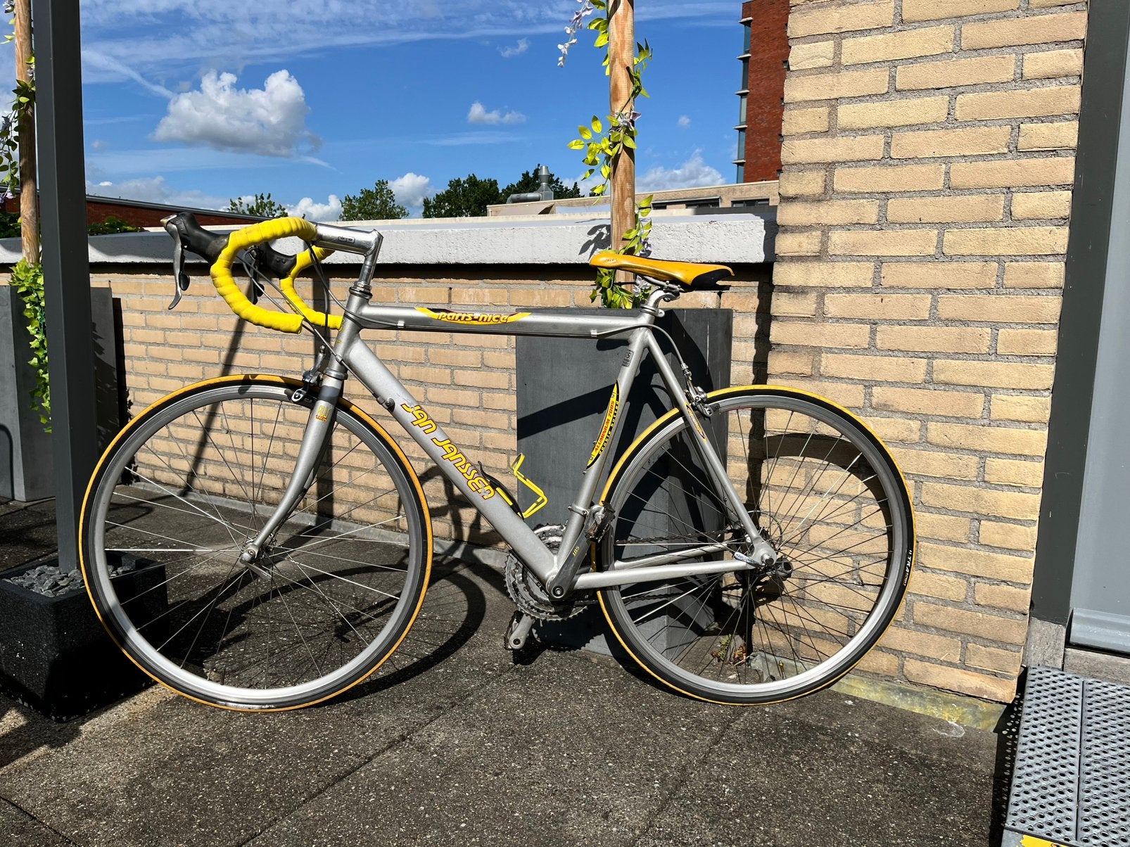 Jan Janssen racefiets retro, Gebruikt, 26 inch, Velgrem, 57 tot 61 cm