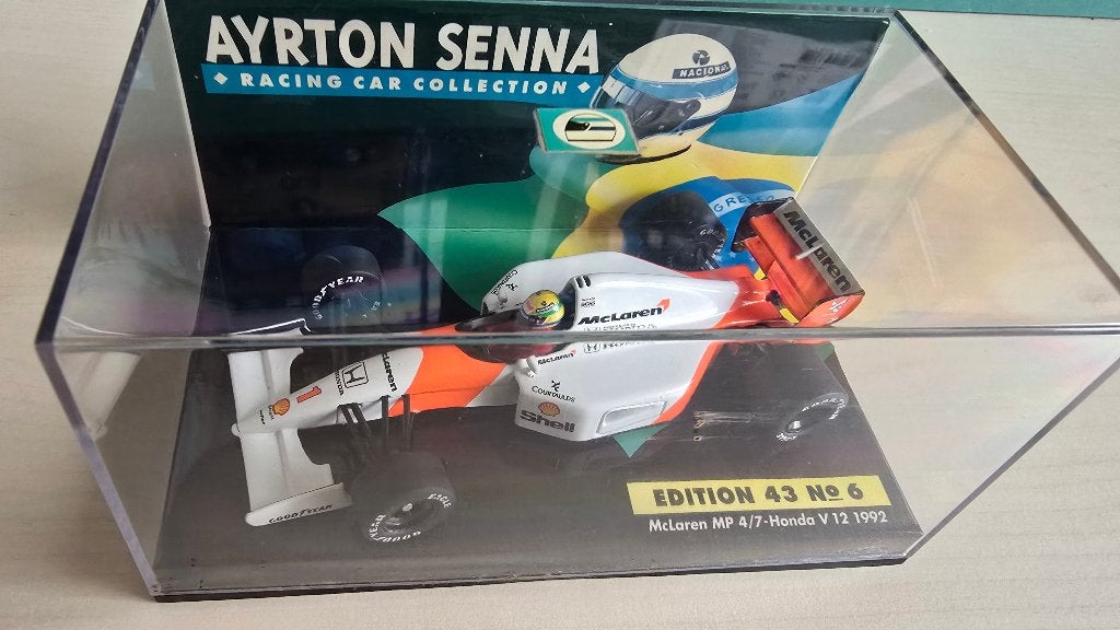 Ayrton Senna - MP 4/7-Honda V12 1992, Ophalen of Verzenden, Zo goed als nieuw, Auto, Overige merken
