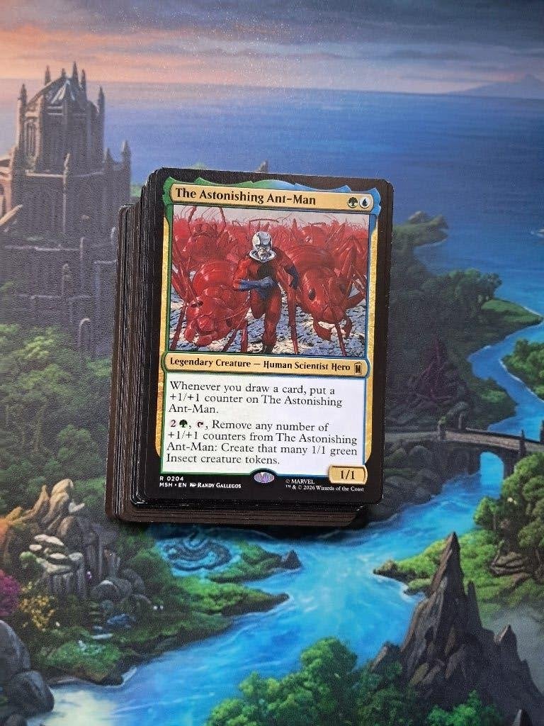 MTG Commander Budget Deck Ant-Man Tokens Marvel groenblauw, Ophalen of Verzenden, Zo goed als nieuw, Speeldeck