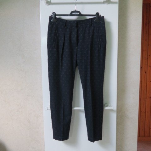 Broek blauw wol bollen Brunello Cucinelli 38 (it 42), Maat 38/40 (M), Ophalen of Verzenden, Zo goed als nieuw, Lang