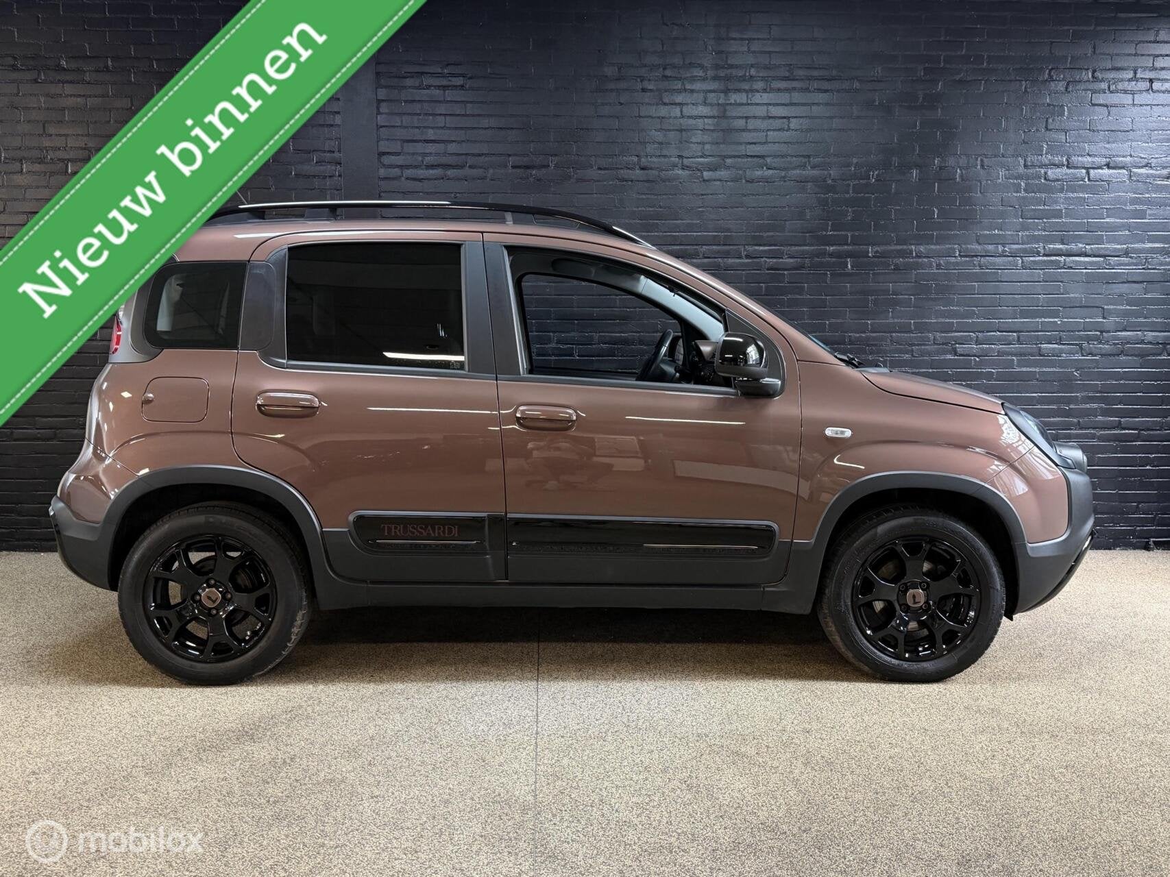 Fiat Panda 1.2 City Cross Trussardi PDC VELGEN DEALER ONDH, Auto's, Voorwielaandrijving, Gebruikt, 1242 cc, Bruin