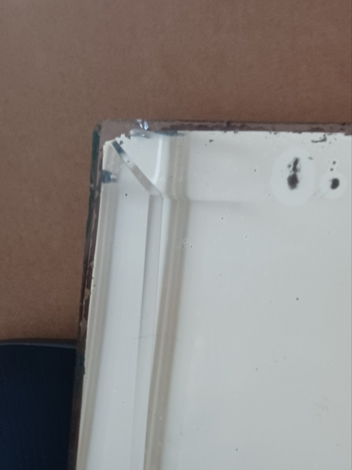 Antieke spiegel met geslepen rand, Ophalen, Rechthoekig, Minder dan 50 cm, Minder dan 100 cm
