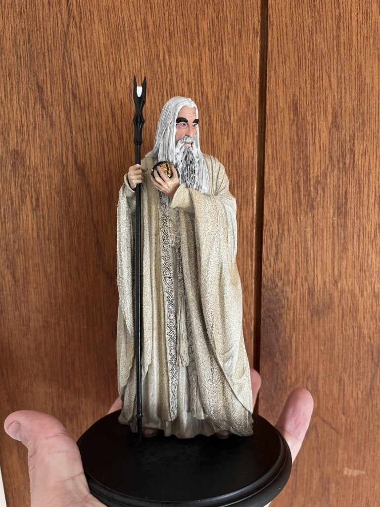 SARUMAN THE WHITE Miniature statue Weta Workshop, Ophalen of Verzenden, Zo goed als nieuw, Overige typen