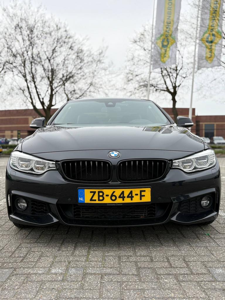 BMW 4-Serie 435IA 3.0 Cabrio 2014 Zwart, Auto's, Achterwielaandrijving, 4-Serie, Cabriolet, 4 stoelen