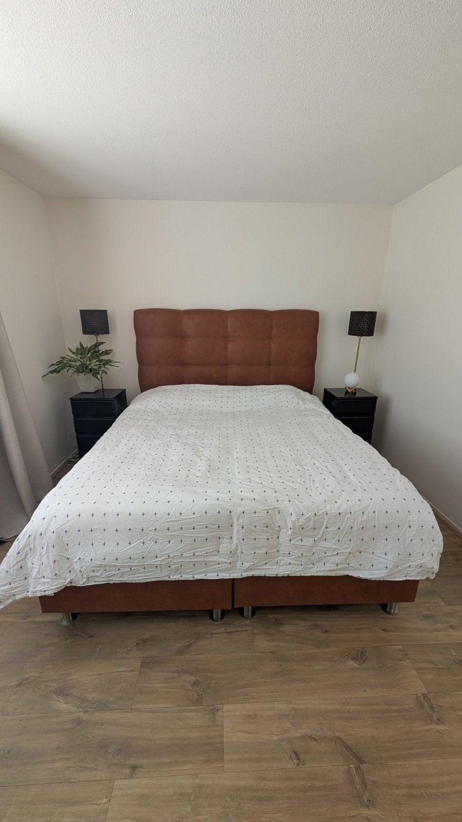 Boxspring 180/200, Ophalen, Zo goed als nieuw, Tweepersoons, 180 cm