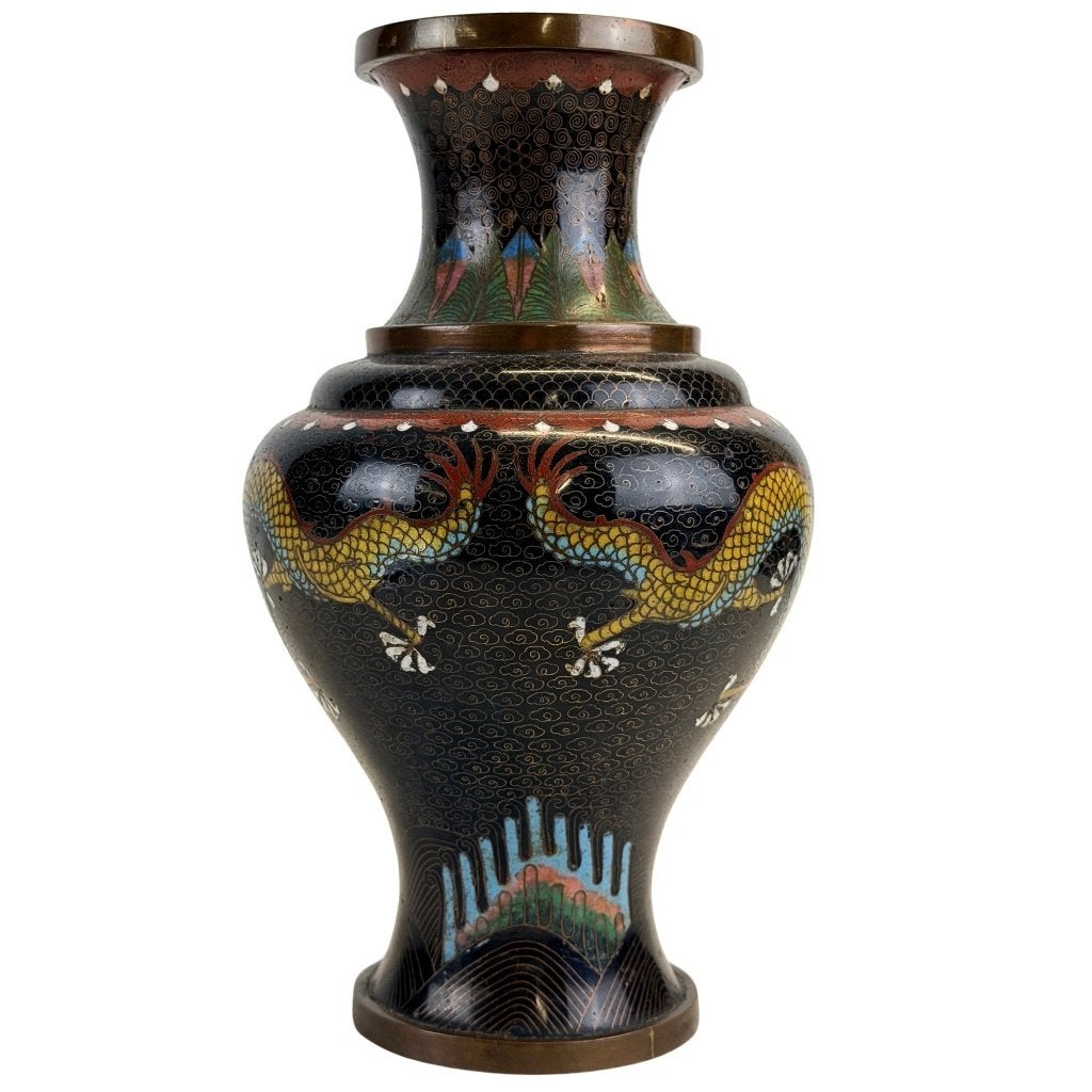 Chinese cloisonné vazen – paar – Qingstijl, Antiek en Kunst, China, Ophalen of Verzenden, Overige typen, Metaal