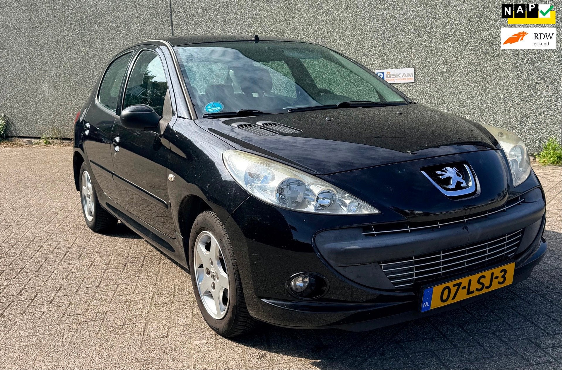 Peugeot 206 + 1.4 XS, Auto's, Voorwielaandrijving, Stof, 4 cilinders, Zwart